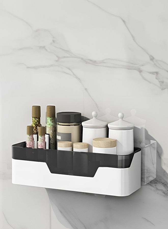 IBELL Wall Mounted Bathroom Shelf, No Drilling Storage Organizer. - Image 1